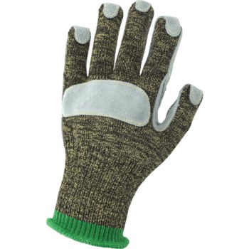 Global Glove Aralene KS300LF Negro/Gris Grande Aralene/cuero Guantes resistentes a cortes - ks300lf lg