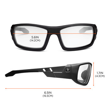 Ergodyne Skullerz Odin Lentes de seguridad lente Transparente - Marco completo - 720476-50403