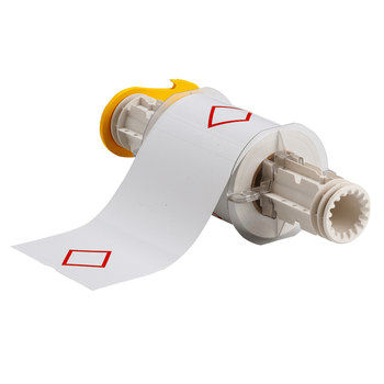 Imágen de Brady Rojo sobre blanco Transferencia térmica 130766 Rollo de etiquetas para impresora de transferencia térmica troquelado (Imagen principal del producto)
