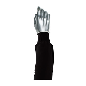 PIP Pritex Antimicrobal Sleeve Manga de brazo resistente a cortes 15-218 15-218BKL - 18 pulg. - Poliéster - Negro - 20374