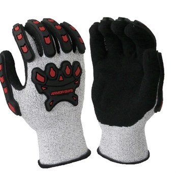 Armor Guys Basetek 02-030 Gris/Negro Extrapequeño Basetek/Nitrilo Guantes resistentes a cortes - armor guys 02-030 xs