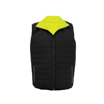 Global Glove GLO-V1 Chaleco de alta visibilidad GLO-V1 - tamaño Grande - Poliéster Oxford - Amarillo/verde/negro - ANSI clase 2 - glo-v1 lg