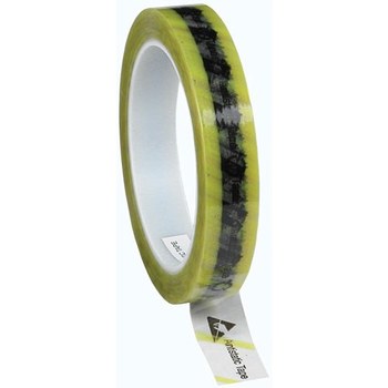 Protektive Pak Wescorp Transparente/Amarillo Cinta de control estático - 3/4 pulg. Anchura x 72 yds Longitud - 2.4 mil Espesor - protektive pak 46914