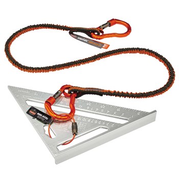 Ergodyne Squids Loop Tool Tail Accesorio De Herramienta 19709 - 6 pulg. - Alambre De Acero Inoxidable/De Poliuretano - Naranja