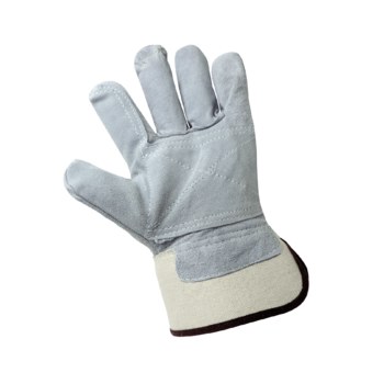Global Glove 2250DP Blanco Grande Cuero Dividir Cuero Guantes de trabajo - 2250dp lg
