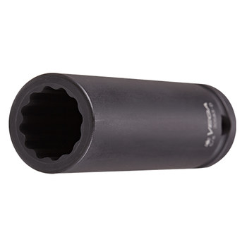 Vega Tools 31403-D 12 Puntos 14 mm Largo Toma De Impacto - Acero 4140 - accionamiento 1/2 pulg. Cuadrado - A - Cónico - 80.0 mm Longitud - 01973