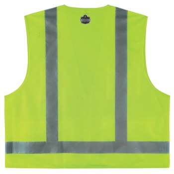 Ergodyne Glowear 8249Z Chaleco de alta visibilidad 24025 - tamaño Grande/XG - Poliéster - Lima de alta visibilidad - ANSI clase 2