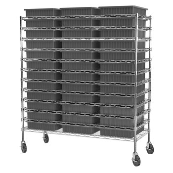 Imagen de Akro-mils AWS2460M33224 Akro-Grid 2000 lb Ajustable Gris Cromo Acero Abierto Ajustable Sistema de estantería fijo (Imagen principal del producto)