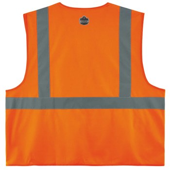 Ergodyne Glowear 8225HL Chaleco de alta visibilidad 21175 - tamaño Grande/XG - Poliéster - Naranja de alta visibilidad - ANSI clase 2