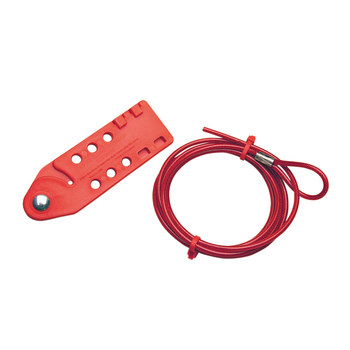 Imágen de Brady Rojo Polipropileno reforzado con fibra de vidrio Dispositivo de bloqueo de cable (Imagen principal del producto)