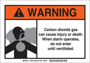 Imágen de Brady B-401 Poliestireno Rectángulo Blanco Inglés Señal de advertencia química 106025 (Imagen principal del producto)