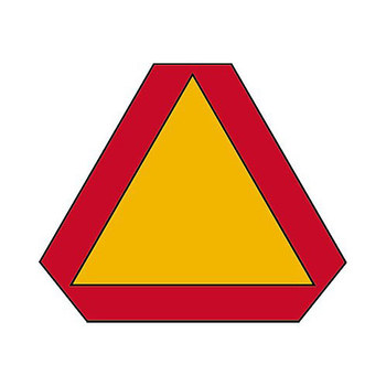 Imágen de Brady Aluminio Triángulo Rojo/naranja reflectante Cartel de triángulos de advertencia de emergencia 57895 (Imagen principal del producto)