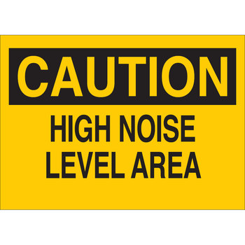 Imágen de Brady B-120 Poliéster reforzado con fibra de vidrio Rectángulo Amarillo Inglés Cartel de PPE 70383 (Imagen principal del producto)