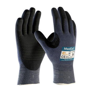 PIP ATG MaxiCut Ultra DT 44-3445 Negro/Azul Extrapequeño Hilo/fibras Guante resistente a cortes - Longitud 20.5 cm - 616314-17833