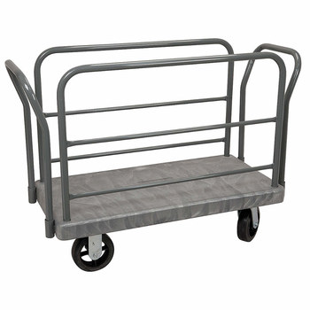 Imagen de Akro-mils R90182L24112817 Versa/Deck R90 3000 lb Revestido en polvo Espuma estructural HDPE Carretilla de plataforma (Imagen principal del producto)