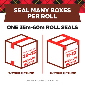 3M Scotch 3750-6 Transparente Cinta de sellado de cajas - 48 mm Anchura x 50 m Longitud - 3.1 mil Espesor - 91764