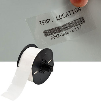 Imágen de Brady Transparente Poliéster Transferencia térmica B33-17-430 Rollo de etiquetas para impresora de transferencia térmica troquelado (Imagen principal del producto)