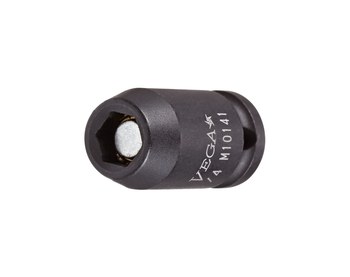 Vega Tools M11401 14 mm Pared Delgada De Larga Longitud Toma De Impacto - Acero S2 Modificado - accionamiento 1/4 pulg. Cuadrado - B-Recta - 25.0 mm Longitud - 02342