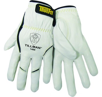 Imágen de Tillman TrueFit Blanco Grande Kevlar/Cuero Grano Piel de cabra Guante para soldadura (Imagen principal del producto)