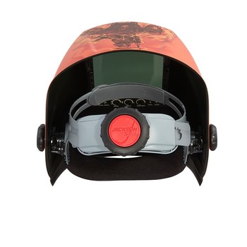 Jackson Safety Casco para soldadura 47101 - Sombra fija ADF lente - Rojo/negro - 62080