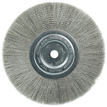 Weiler 01775 Cepillo de rueda - Rizado Acero inoxidable cerda