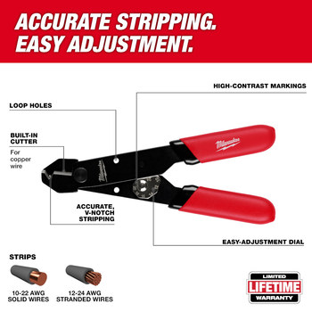 Milwaukee 48-22-3040 Pelacables compacto ajustable - 84747