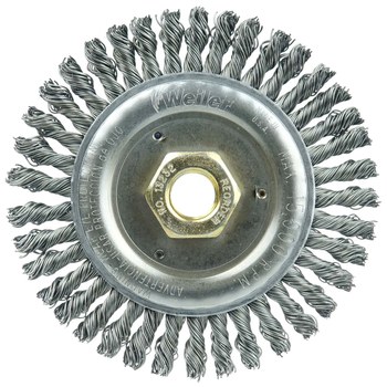 Weiler Roughneck 13232 Cepillo de rueda - Anudado - Circular trenzado Acero cerda