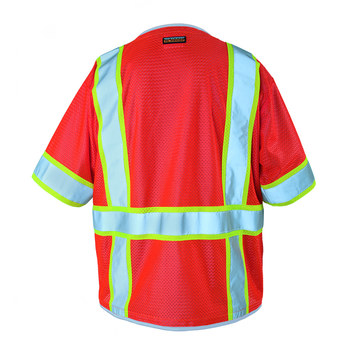 ML Kishigo 1750 Camisa de alta visibilidad 1750 2XL - 2XG - Malla 100% Poliéster - Rojo fluorescente - ANSI clase 3 - mlk 1750 2xl