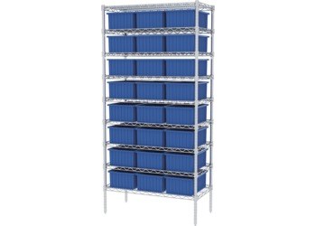 Imagen de Akro-mils AWS183633166 Akro-Grid 2000 lb Ajustable Azul Cromo Acero Abierto Ajustable Sistema de estantería fijo (Imagen principal del producto)