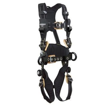 DBI-SALA ExoFit NEX Arco eléctrico/rescate Arnés para el cuerpo 1113322 - tamaño Grande - Negro - 01232