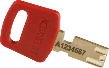Brady SafeKey Candado de seguridad - Ancho 1 1/2 pulg. - ALU-RED-76ST-KD