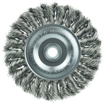 Weiler Wolverine 36226 Cepillo de rueda - Anudado - Torsión estándar Acero cerda