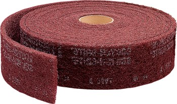 3M Scotch-Brite Rollo de lijado 28175 - 4 pulg. x 30 pies - Óxido de aluminio - Muy fino