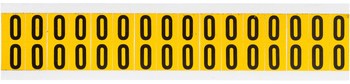Imágen de Brady Serie 15 Negro sobre amarillo Interior/exterior Vinilo Serie 15 Número 1520-0 Etiqueta de número (Imagen principal del producto)
