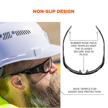 Ergodyne Skullerz Odin Universal Policarbonato Lentes de seguridad lente Transparente - Marco completo - 720476-50003