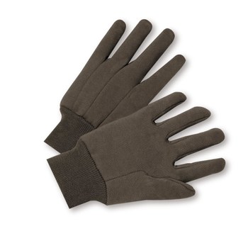 Imágen de West Chester KBJ9I Marrón Grande Algodón Guantes de uso general (Imagen principal del producto)