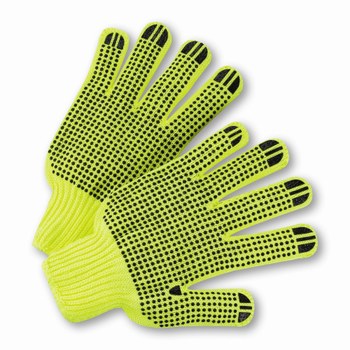 Imágen de West Chester HVG708SKBS Verde de alta visibilidad Grande Algodón/Poliéster Guantes de uso general (Imagen principal del producto)