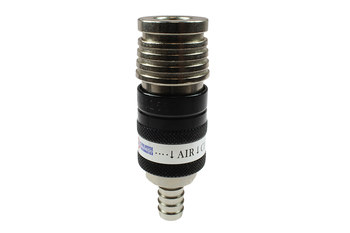 Imágen de Acoplador de escape de seguridad 2- en -1 125USE de Acero Cromado & Aluminio por 1/2 pulg. de Coilhose (Imagen principal del producto)