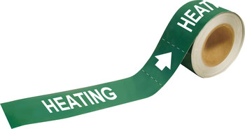Imágen de Brady Pipe Markers-To-Go Blanco sobre verde Vinilo 109038 Marcador de tubería autoadhesivo (Imagen principal del producto)