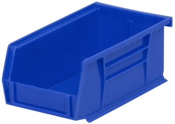 Imagen de Akro-mils Akrobin 10 lb Azul Polímero de grado industrial Colgado/Apilado Contenedor de almacenamiento (Imagen principal del producto)