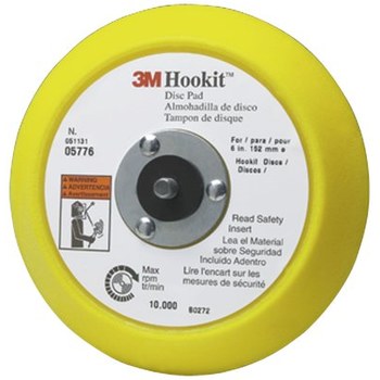 3M Hookit Almohadilla de disco - Accesorio Velcro - Diámetro 6 pulg. - 05776