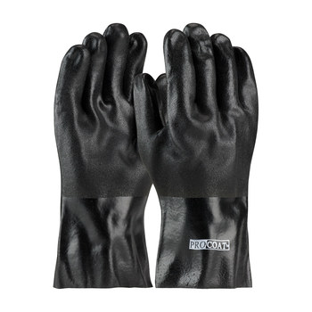Imágen de PIP Procoat 58-8230DD Negro Universal PVC Apoyado Guantes resistentes a productos químicos (Imagen principal del producto)