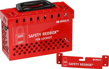 Imágen de Brady Safety Redbox Rojo Acero Caja de bloqueo grupal (Imagen principal del producto)