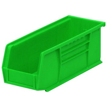 Imagen de Akro-mils Akrobin 30 lb Verde Polímero de grado industrial Colgado/Apilado Contenedor de almacenamiento (Imagen principal del producto)