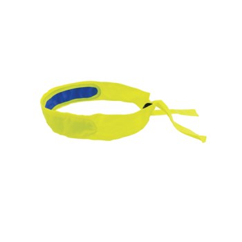 Bullhead Safety Amarillo/verde de alta visibilidad Poliéster/algodón Cinta/pañuelo refrigerante de alta visibilidad - glo-hb1