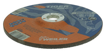 Weiler Tiger Zirc Rueda de desbaste con centro hundido 68380 - 7 pulg. - Alúmina-zirconia - 24 - T