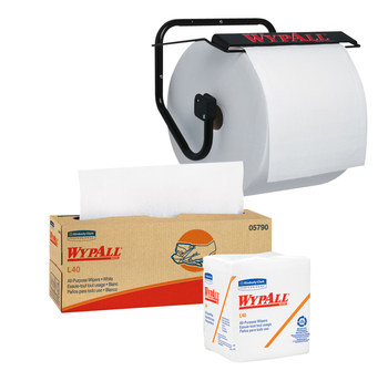 Kimberly-Clark Wypall L40 Limpiador 05796, DRC, - 10 pulg. x 13.2 pulg. - Blanco