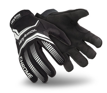 Imágen de HexArmor Chrome Series 4032 Negro/Blanco 9 SuperFabric/Cuero sintético Sintético SuperFabric/Cuero sintético Corte y Cosido Guantes de mecánico (Imagen principal del producto)