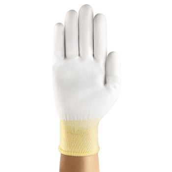 Ansell Borde 48-125 Blanco 7 Tejido Guantes de trabajo - 076490-18699