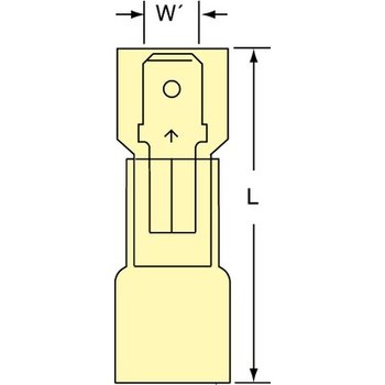Imágen de 3M Scotchlok - MNHU10-250DMIX Terminal de desconexión rápida embutido (Imagen principal del producto)